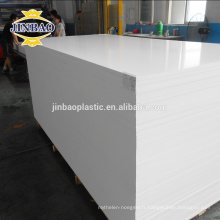 JINBAO 4x8 sintra 15mm 16mm 18mm panneau de mousse étanche blanc pvc